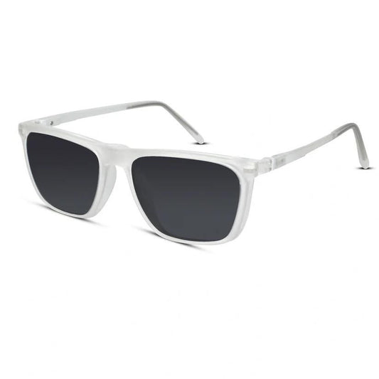 Transparent Rectangular Clip On Eyeglasses